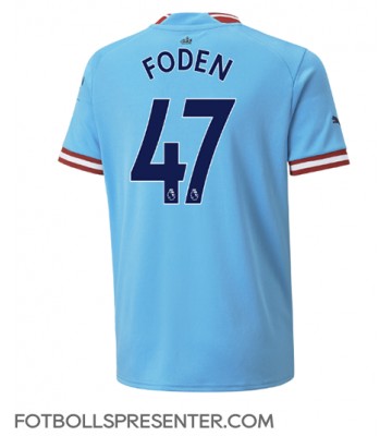 Manchester City Phil Foden #47 Hemma Matchtröja 2022-23 Kortärmad